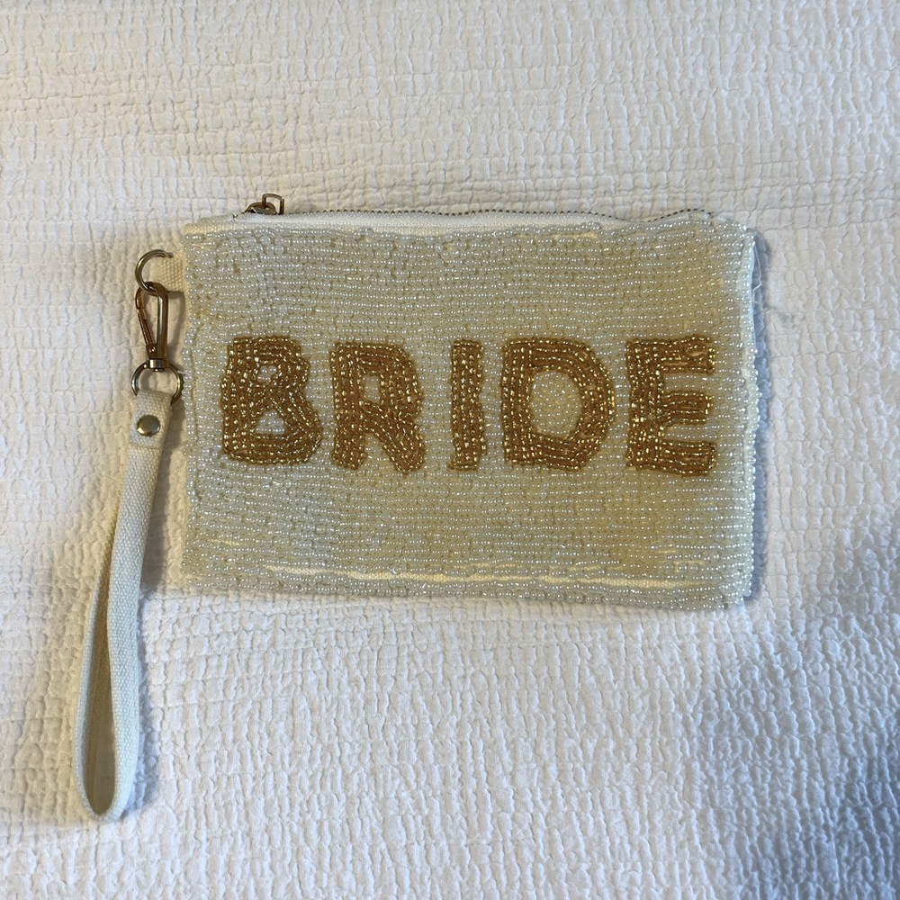 Bride Beaded Wristlet